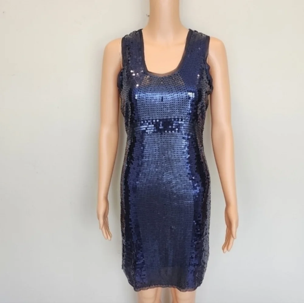 max studio sequin dress max studio specialty products Sequin Dress Black